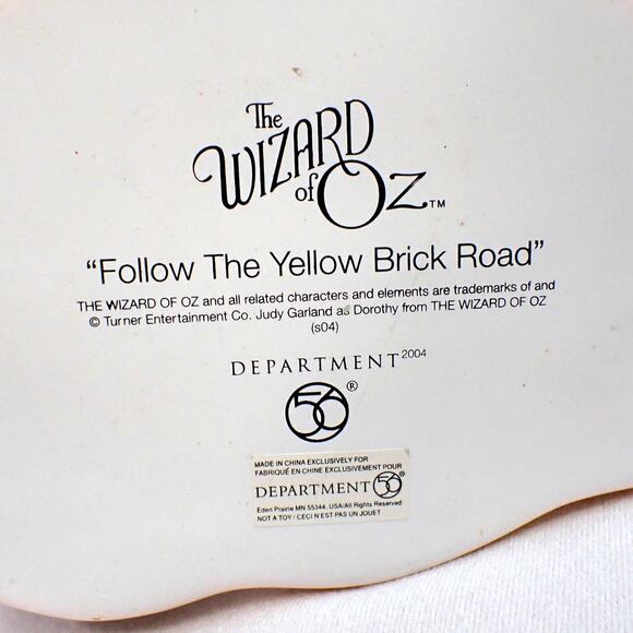 Wizard of Oz Dept 56 Follow the Yellow Brick Road Figurine w/Box 56.59360 - Picture 9 of 16